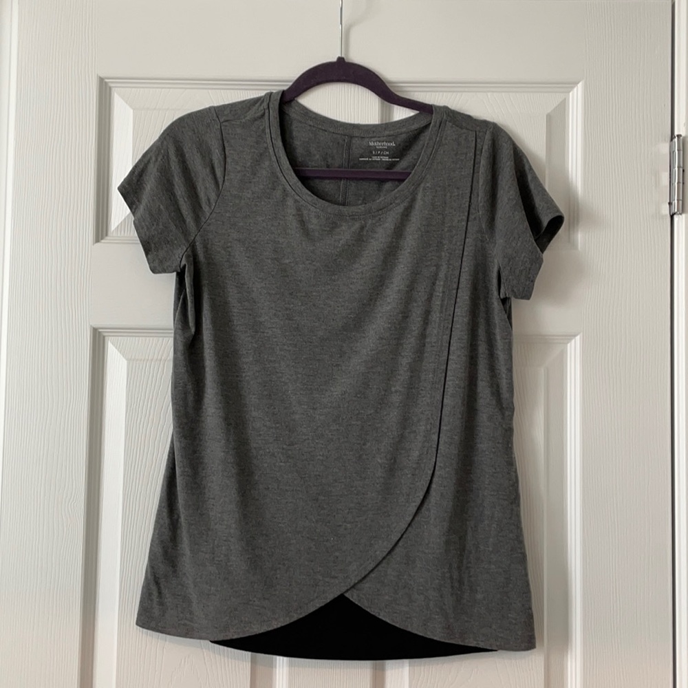 Nursing Tee Gray
